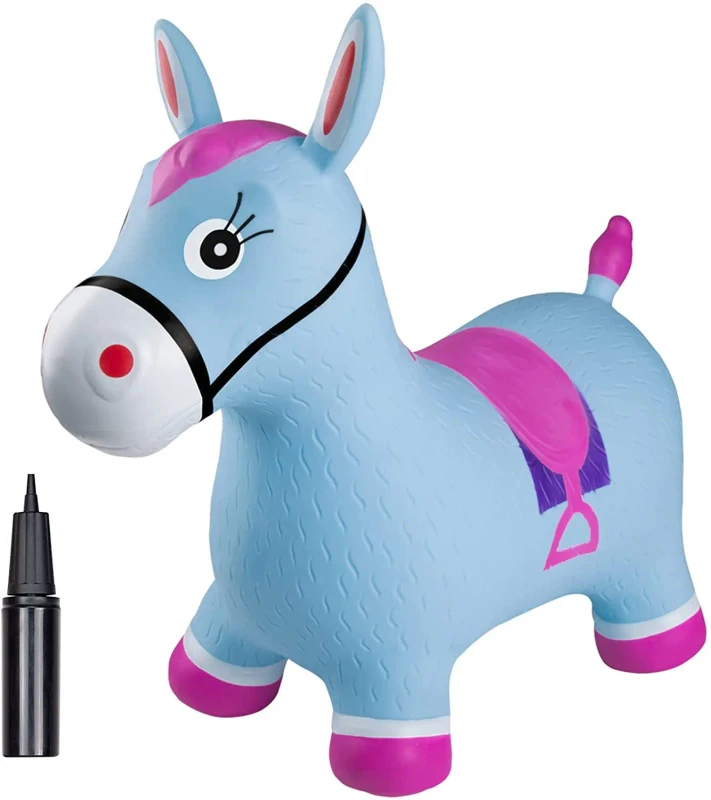 Hopping Bouncing Bounce Horse Jumping Horse Inflatable Ride on Animal Toy for Kids Children Boys Girls