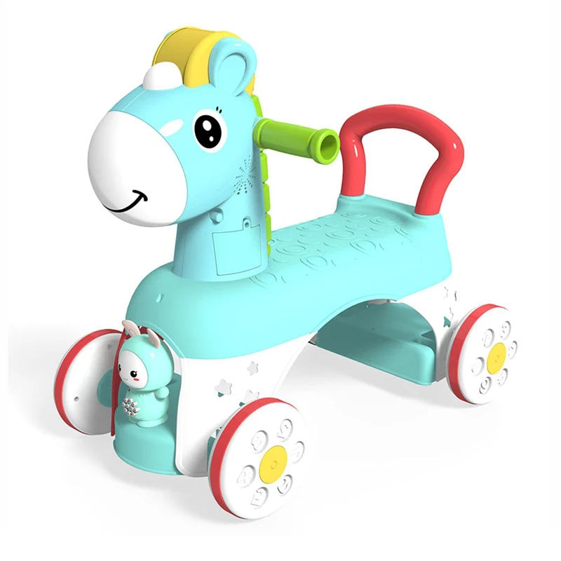 Horse Design Battery Powered Ride on Toys Cars Kids Baby Soothing Car with Story Machine Music Player Toddler Toys Kid