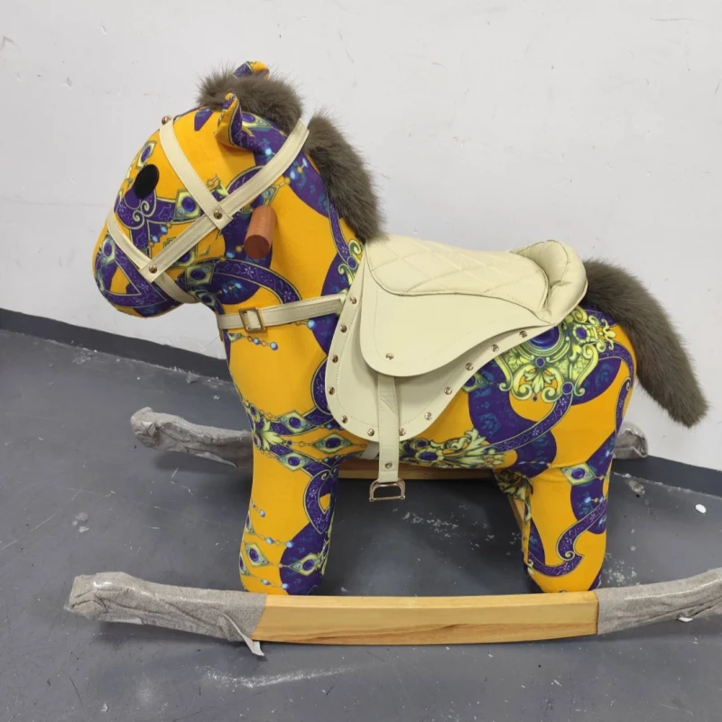 Horse Mascot Creative Children's Gift Kids Ride On Ornament Home Horse Toy Stool Modern Living Room Dining Child's