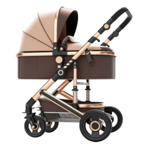 Hot Selling 3 Years Old Classic 4 Baby Stroller Travel System Car Compatible Linen Folded Aluminum Alloy Frame Lightweight