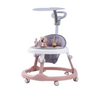Hot Selling 360 Degree Rotating Baby Walker 6 Swivel Wheels Foldable Plastic Frame for 0 3 Years Baby Walking and Learning