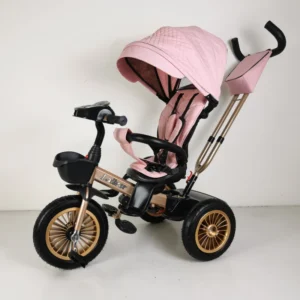 Hot Selling 4 in 1 Baby Tricycle Ride on Car with Push Bar 3 Wheel Stroller Kids’ Tricycles