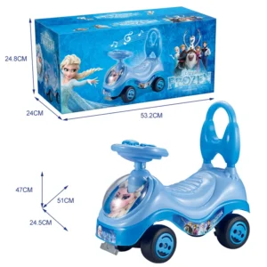 Hot Selling Baby Toy Swing Car Children Plastic Music With a Sense of Swinging Baby Cartoon Car