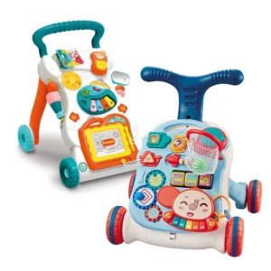 Hot Selling Baby Walker Toy Children' s Music Sliding Baby Anti rollover Multi functional Hand Push Walker