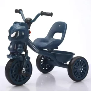 Improves Coordination Plastic Kids Pedal Tricycle Smooth Edges Kids Tricycle with Basket Safe Baby Learn to Walk