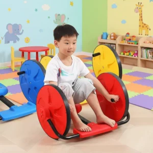 Indoor Folding 3-Wheel Metal & Plastic Eco-friendly Scooter Toy for Kids 4-12 Years Old Swing Car Unisex