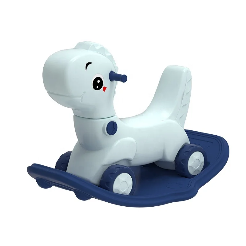 Indoor Plastic Rocking Horse Safe and Stable Baby Riding Toy 1 4 Year Old Animal Rocker