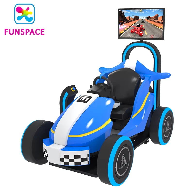 Indoor Playground Other Amusement Park Equipment Vr Game Arcade Kids Racing Car Driving VR Simulator Machine