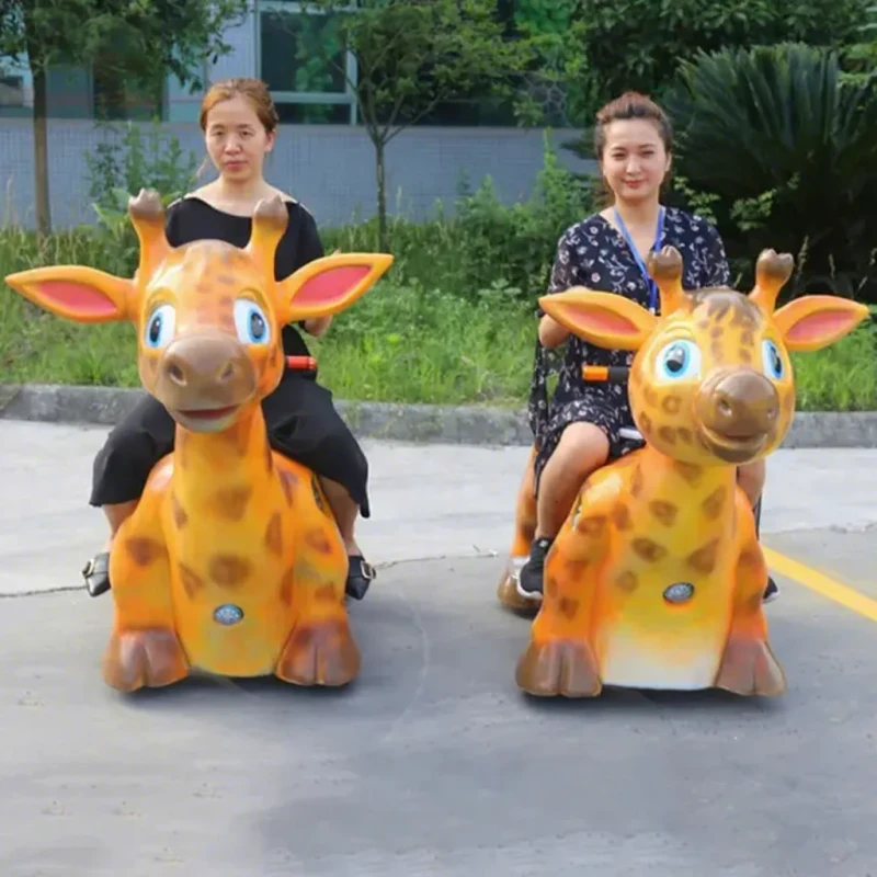 Indoor Safari Animal Ride Large Ride Toy on Wheels Animatronic Model