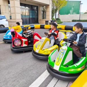 Indoor Shopping Mall Electric Drift Go Karts for Kids New Racing Games Battery powered Bubble blowing Bumper Cars with Lighting