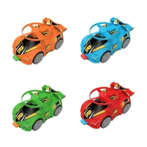 Inertial Sliding Stunt Car with Top Fan Toy ABS Plastic Aerodynamic Racing Car for Kids Boys