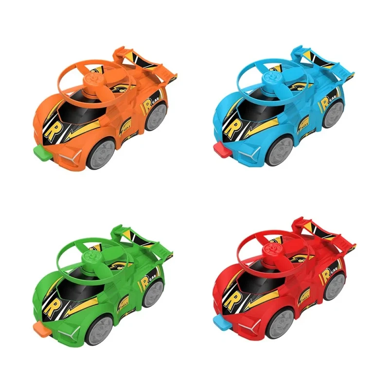 Inertial Sliding Stunt Car with Top Fan Toy ABS Plastic Aerodynamic Racing Car for Kids Boys