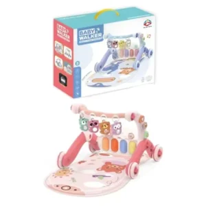 Infant Baby Puzzle Activity Gym Carpet Play Mat Fitness Rack Music Key Baby Pedal Piano Toys Baby Walker Stroller Toys for Kids