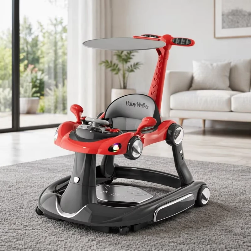 Infant Learning Walker for Baby Early Education Sit To Stand Simple Music Push Stroller Baby Walker Factory