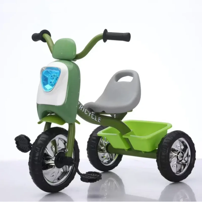 Infant Outdoor Pedal Tricycle 1-6 Years Old Children's Plastic Bike Kindergarten Playground Push Stroller for 2-4 Year Olds