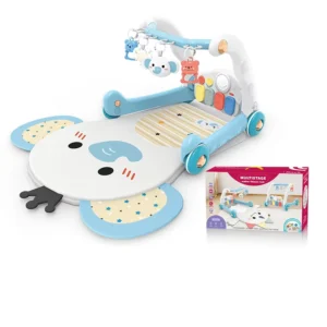 Infant Toddle Activity Gym Bed Carpet Play Mat Fitness Rack Baby Pedal Piano Toys Elephant Dinosaur Baby Walker Toys for Kids