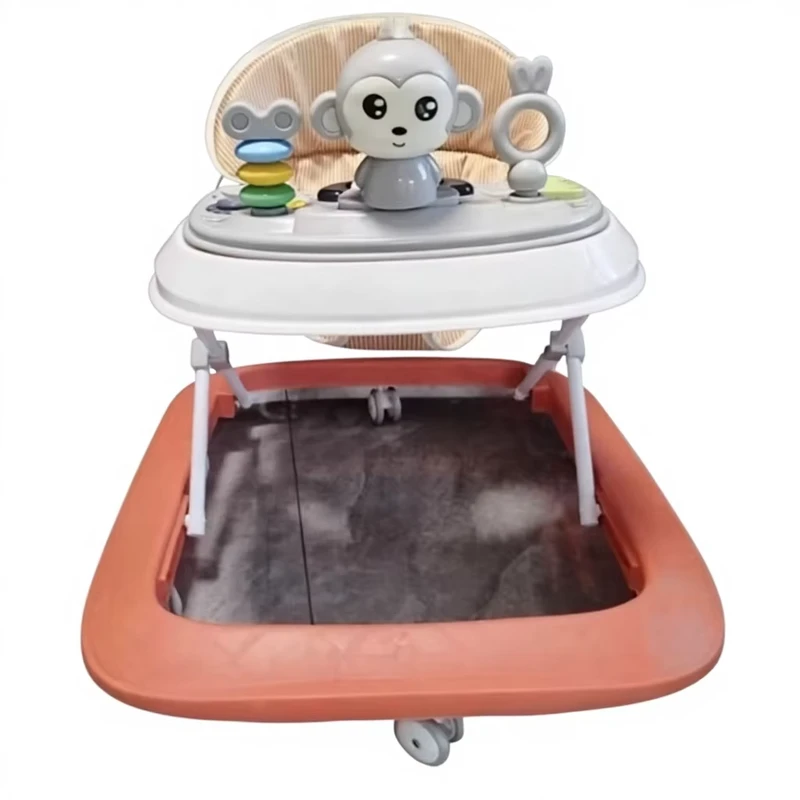 Infant Toddler Anti rollover 6 18 Months Plastic Walker Multifunctional Anti fall Foldable Car