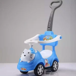 Infant and Toddler Twist Car Children’s Four wheeled Handcart 1 3 Year Old Baby’s Sliding Walker Light and Music Toy Car