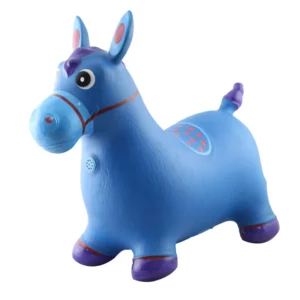 Inflatable Eco friendly PVC Ride on Animal Bouncing Painting Horse with Music Indoor Outdoor Toys