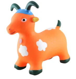 Inflatable Eco friendly PVC Ride on Animal Hopper Painting Sheep with Voice Indoor & Outdoor Toys