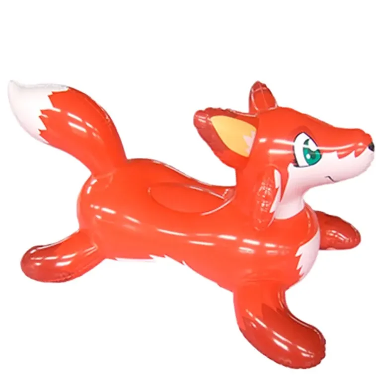 Inflatable Fox Ride on Safety Durable Plastic Giant Blow up Zoo Animal Rider Toys