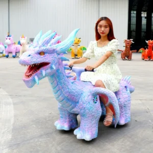 Interactive Electric Western Dragon Kiddie Ride On Car Children’s Ride On Toy with Lights & Music