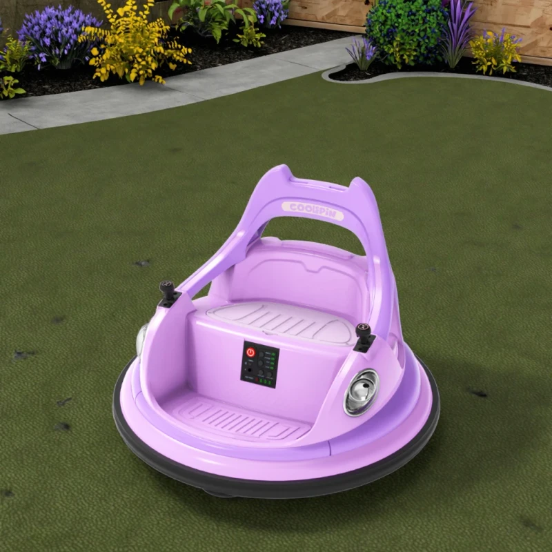 JJ JQ6055 Kids Bumper Car Ride On Toy for 2-4 and 5-7 Years Pedal Powered Outdoor Play