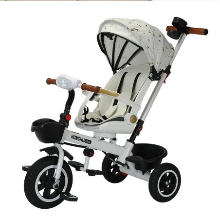 JXB Portable Baby Stroller 360° Rotation Seat Can Ride and Push with Three Point Safety System