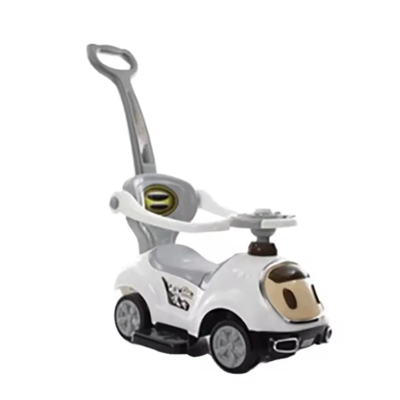 Jiuda Fun Children's PP Plastic Slide & Ride-On Toy for Boys Aged 2 to 4 Years Swing Car