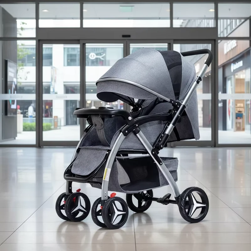 Jogger Stroller Baby Baby Stroller 3 in 1 Carriage Strollers Walkers Twins Pram Handle Reversible Baby Carriage