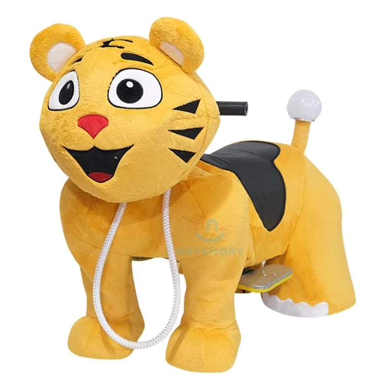 Joy2fun Children's Electric Ride Bear Toy Plush Animal Riding Toys for Indoor Outdoor Use for Home Shopping Mall Durable