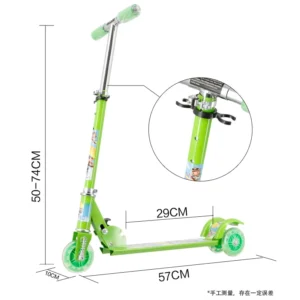 Kick Scooter Factory Price Three Flash Wheel Toy Scooter Lovely Appearance Easy Operation Best Gift for Boys and Girls