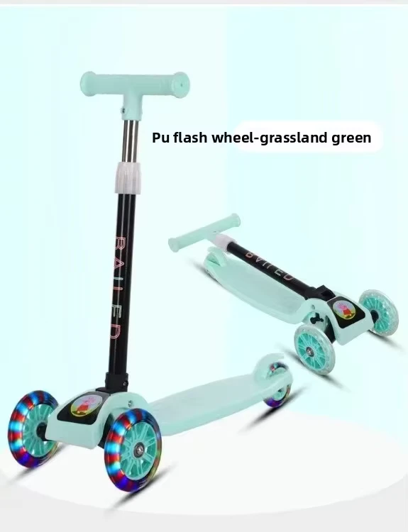 Kick Scooter for Kids Foldable 3 PU Wheel Modern Plastic Smart Electronic Outdoor Christmas Gift