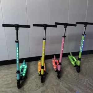 Kick Scooter for Kids Foldable Frame Adjustable Handlebar for Ages 4-10 Years Lightweight Outdoor Entertainment