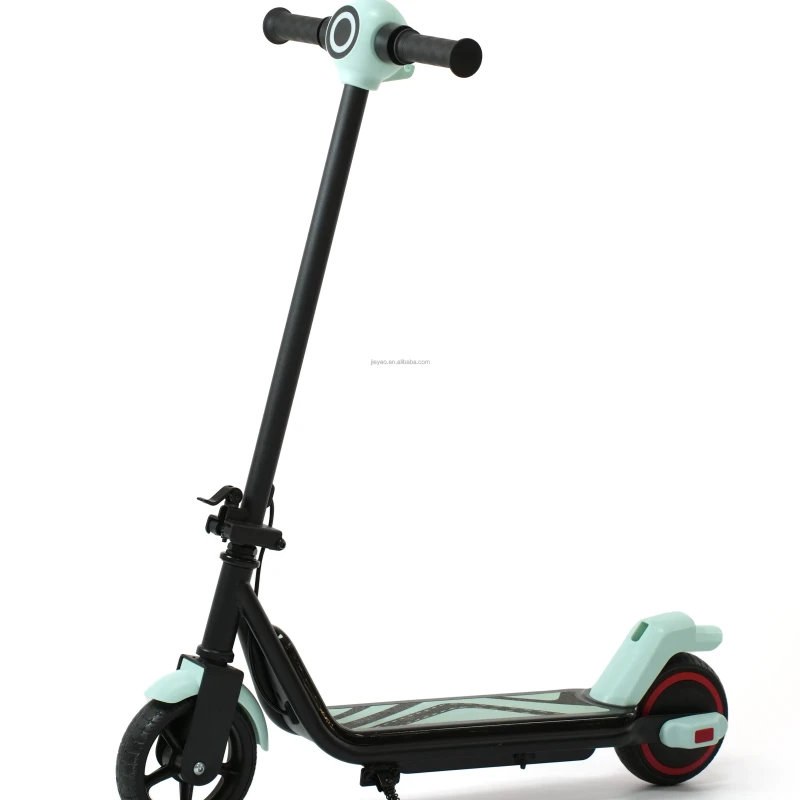 Kids 130w Electric Scooter Flash Wheels Stem and Deck with Side Lights Child Push Scooter