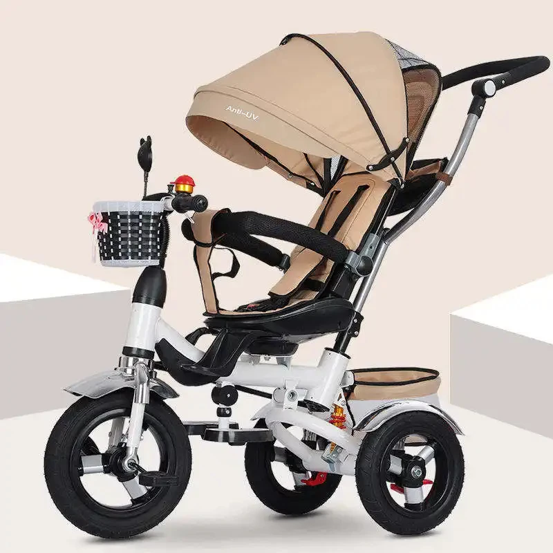 Kids 3 Wheel Tricycle Age 2+ Model KD08 by NO Brand Made of Plastic & Metal