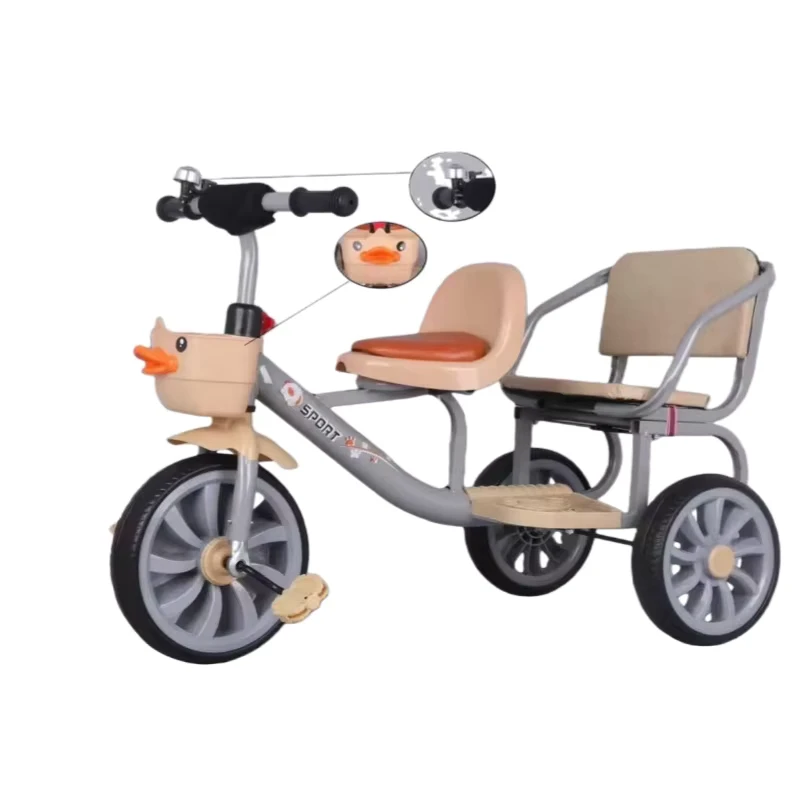 Kids 3 Wheel Tricycle Toys New Fashion 2 to 4 Years Metal Music Children's Tricycle for Boys and Girls