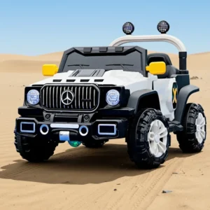 Kids 4-Wheel Battery-Powered Plastic Off-Road Ride-On Car with Remote Control