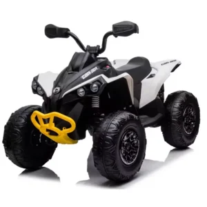 Kids ATV 4 Wheeler 12V Ride on Toy Car Can am Quad Electric Vehicles with Remote Control LED Lights Spring Suspension
