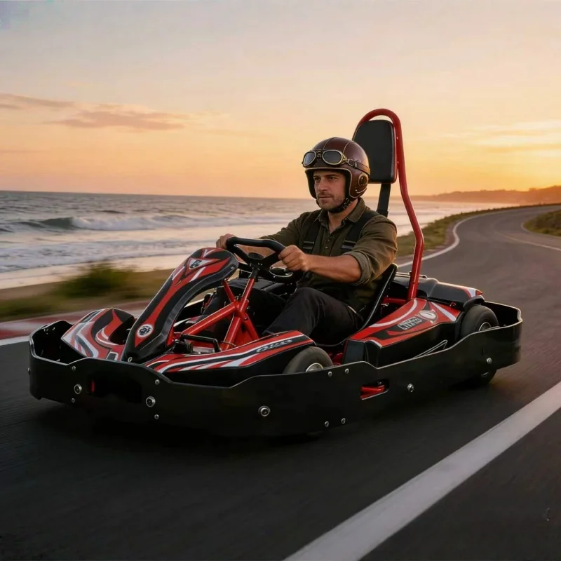 Kids Adults Drift Go Kart Commercial Battery Racing Car with Remote Control 130KG Load