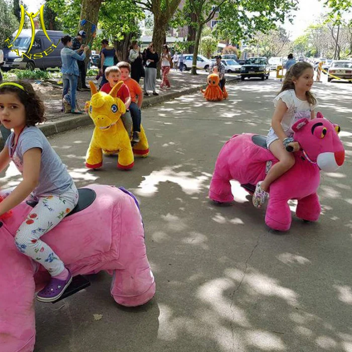 Kids Amusement Rideable Plush Animals Battery Operated for Commercial Centers