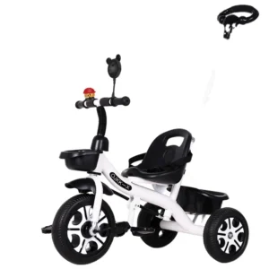 Kids Baby 3 in 1 Handle Tricycle Reinforced Carbon Steel Frame Bikes Pedal Bike Children Toddler Walking Balance Bicycle