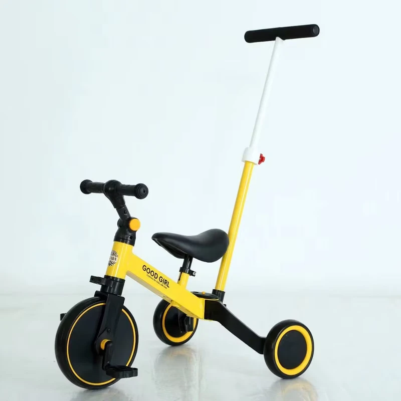 Kids Baby 3 in 1 Tricycle Balance Reinforced Carbon Steel Frame Bikes Boys Girls Bike Children Toddler Balance Walking Bicycle