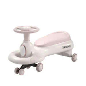 Kids’ Baby Swing Car with Music and Light for Boys and Girls