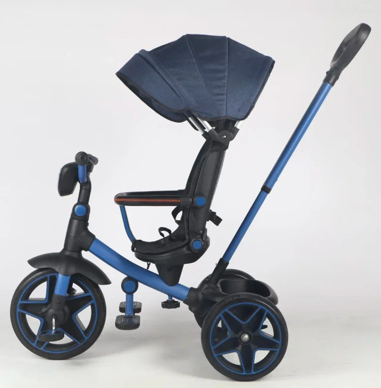 Kids Baby Trike Tricycle with Safety Music and Light Children Tricycle Baby Stroller 3 EVA Wheels Push Baby Tricycle