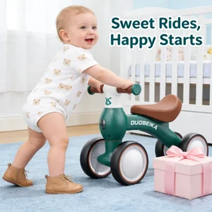 Kids Balance Bike First Birthday Gift for Baby Indoor/Outdoor Toddler Riding Toy