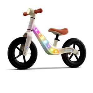 Kids Balance Bike Nylon Light Pedal Free Bicycle Boys Girls Beginners Scooter Ride On Toy 3 Years+ LightWeight Music