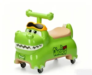 Kids Cartoon Animal Dinosaur PP Material Four Wheel Ride On Push Car Comfortable Seats Wiggle Swing for Baby Indoor Outdoor