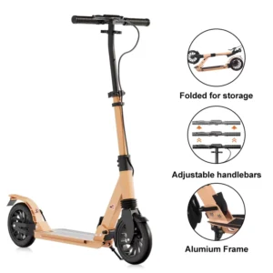 Kids Children’s Hand-Adjustable Foldable 2-Wheel Kick Scooter for Outdoor Fun