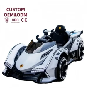 Kids Dual Drive Electric Ride-On Car ABS Material Battery Powered Outdoor Use